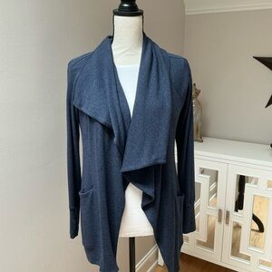Athleta Navy Open Front Wrap Size XXS